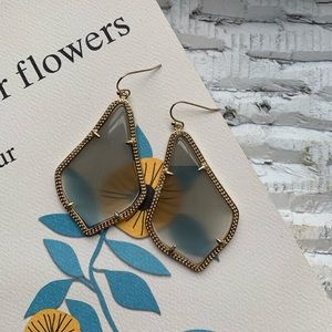 Kendra Scott Gold/Slate (Alex) Drop Earrings